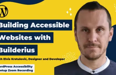 Old version: Create Accessible WordPress Websites With a Visual Builder