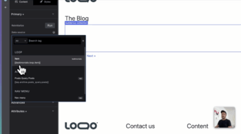 Data tags picker view