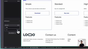 A view of component property style creation