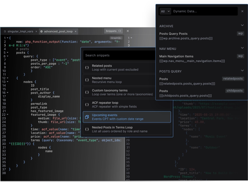 Dynamic Data & Queries