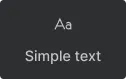 Simple text