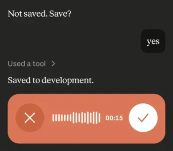 Audio commands over mobile app send design instructions to Builderius